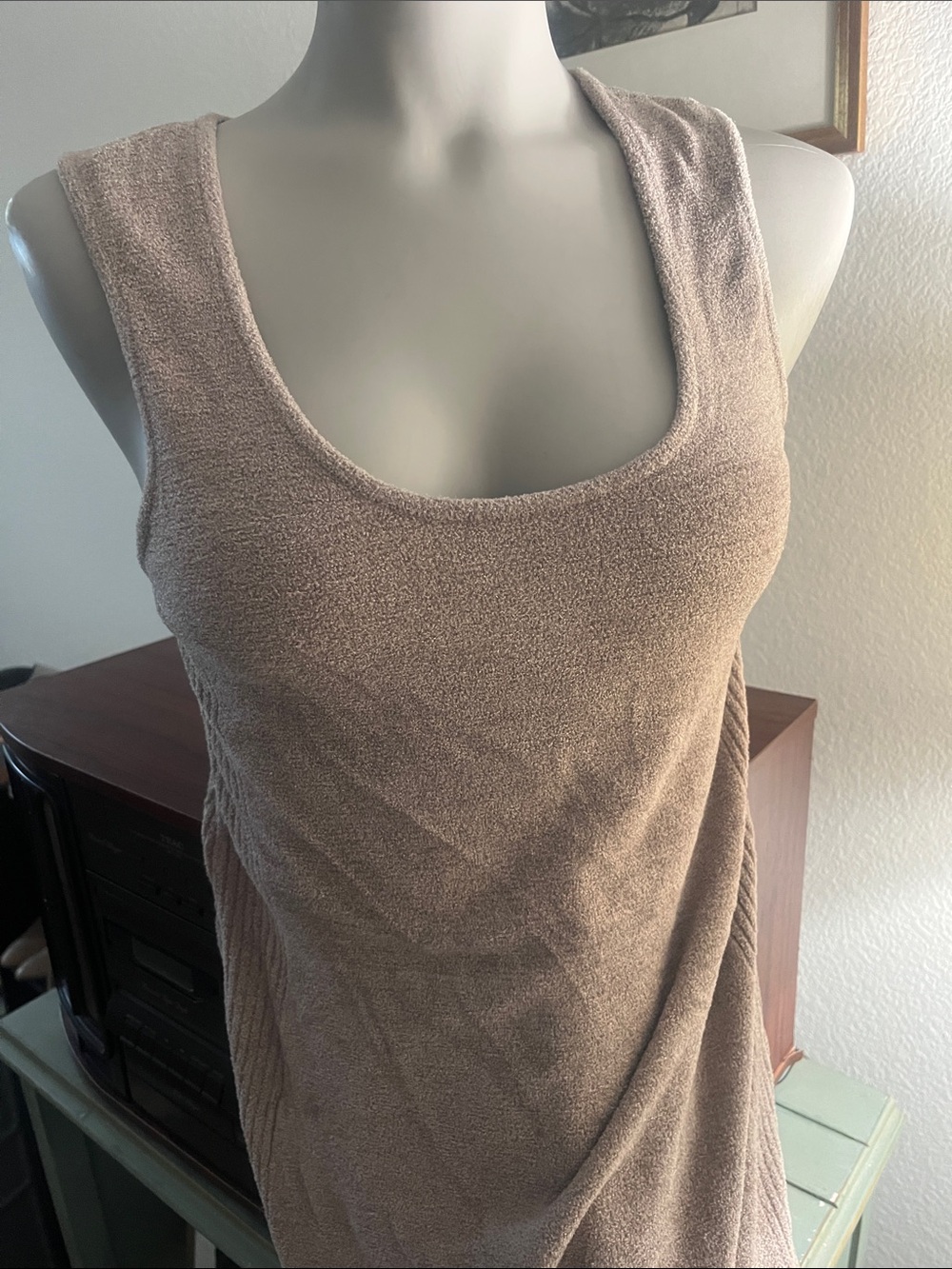 Barefoot Dreams Brown Sleeveless Maxi Tank Dress